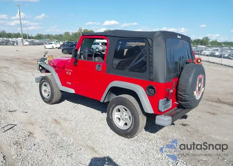 2002 Jeep Wrangler X z USA, uszkodzony, nr VIN 1J4FA39S32P775944